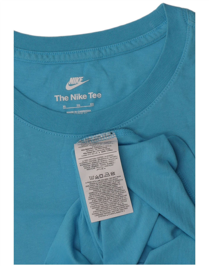 Мужская футболка Nike Top XL, синяя, хлопок