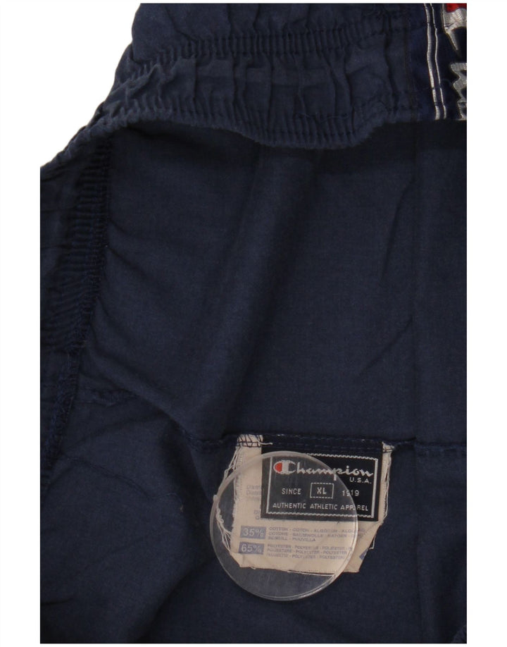 Мужские спортивные шорты Champion с графическим рисунком XL, темно-синие, полиэстер