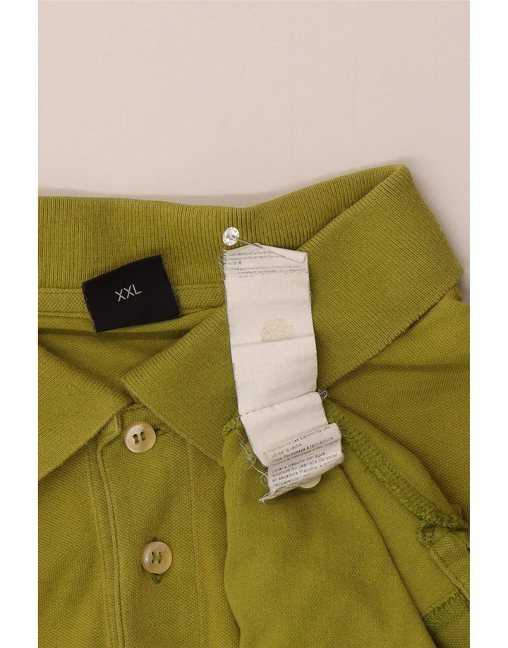 Мужская рубашка-поло Hugo Boss 2XL, цвет хаки, хлопок