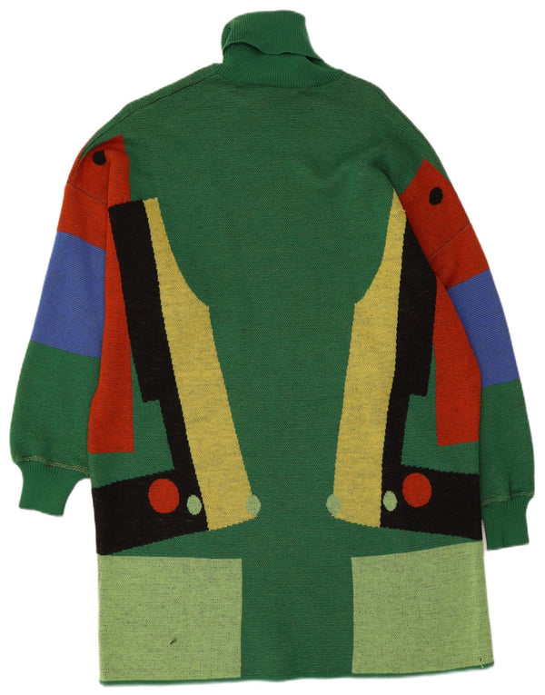 Женское платье-джемпер большого размера Spazio IT 42, средний зеленый цвет с цветными блоками