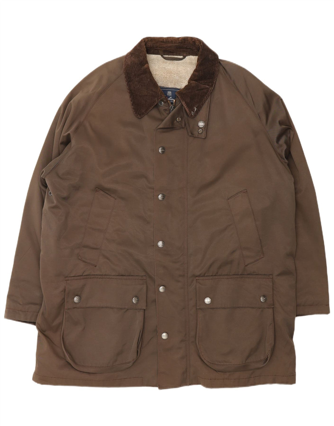 Corneliani Мужская куртка из шерпа IT 56 3XL Коричневый хлопок