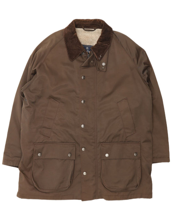Corneliani Мужская куртка из шерпа IT 56 3XL Коричневый хлопок