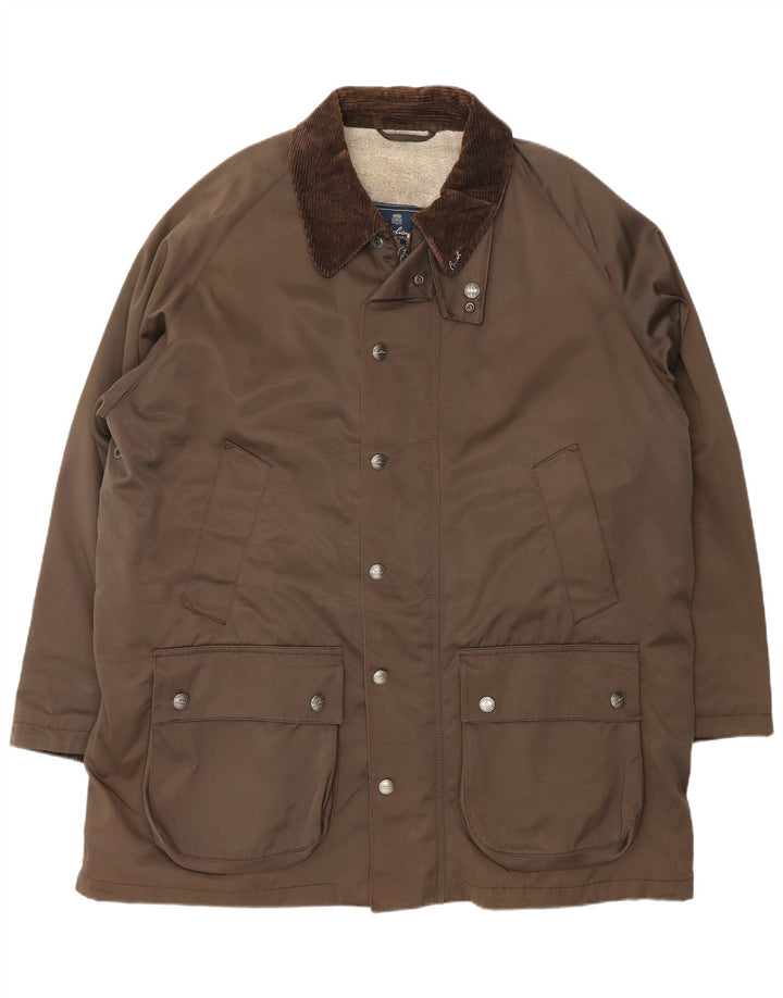 Corneliani Мужская куртка из шерпа IT 56 3XL Коричневый хлопок