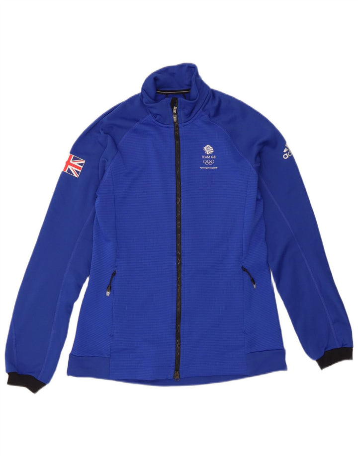 Женский спортивный костюм Adidas Top Jacket UK 12, средний синий полиэстер