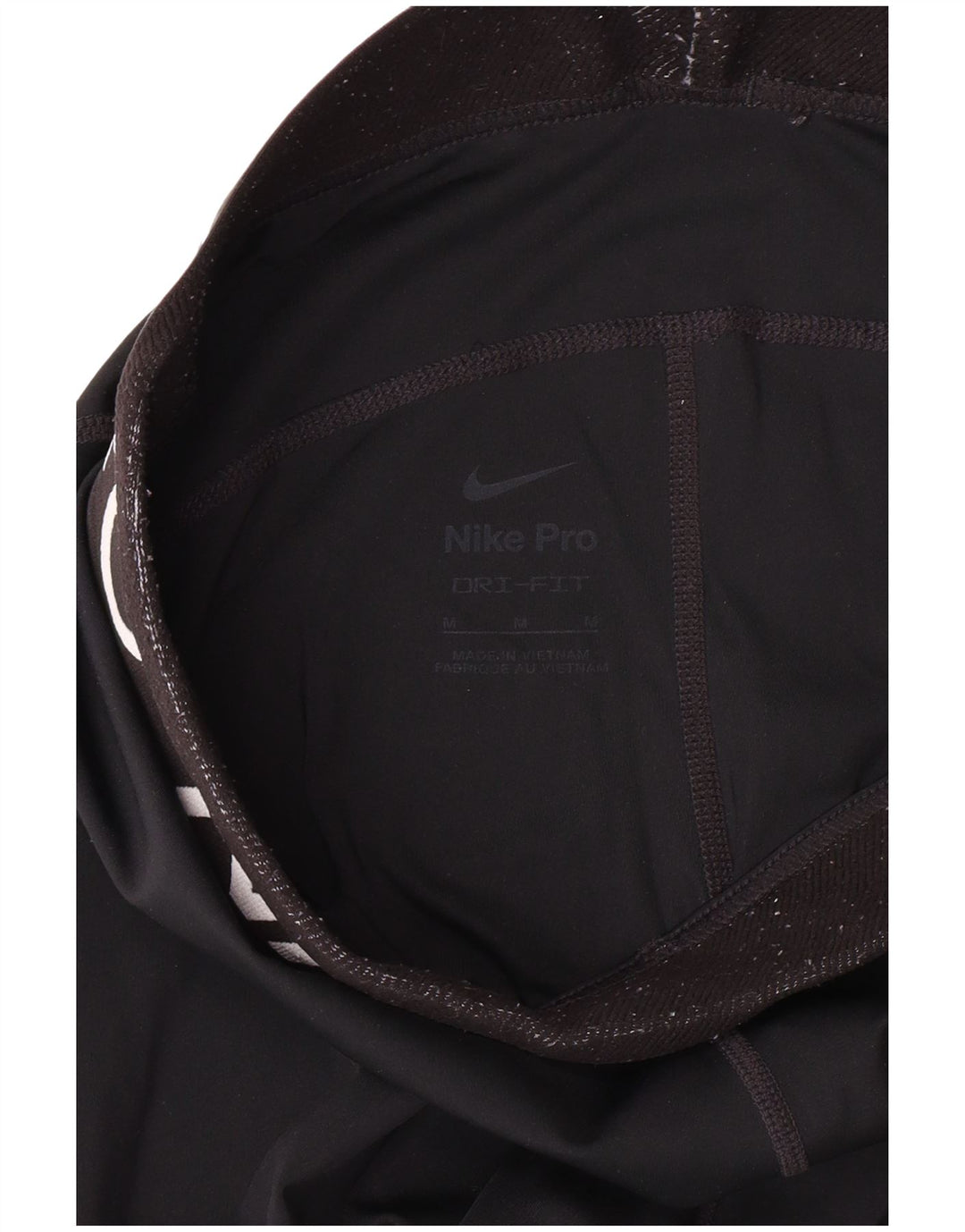 Женские леггинсы с рисунком Nike Dri Fit UK 12, средний черный, полиэстер, спортивные