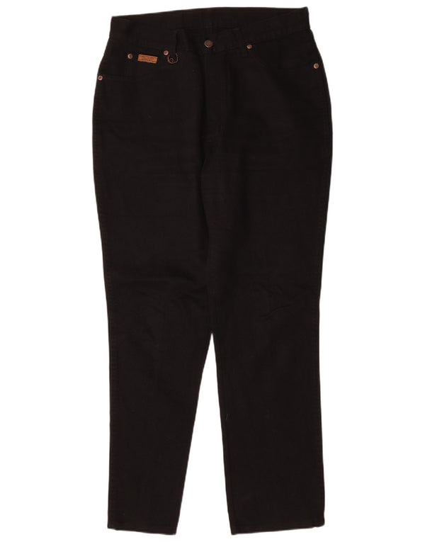Женские зауженные джинсы Wrangler с высокой талией США 14 XL W32 L29, черный хлопок