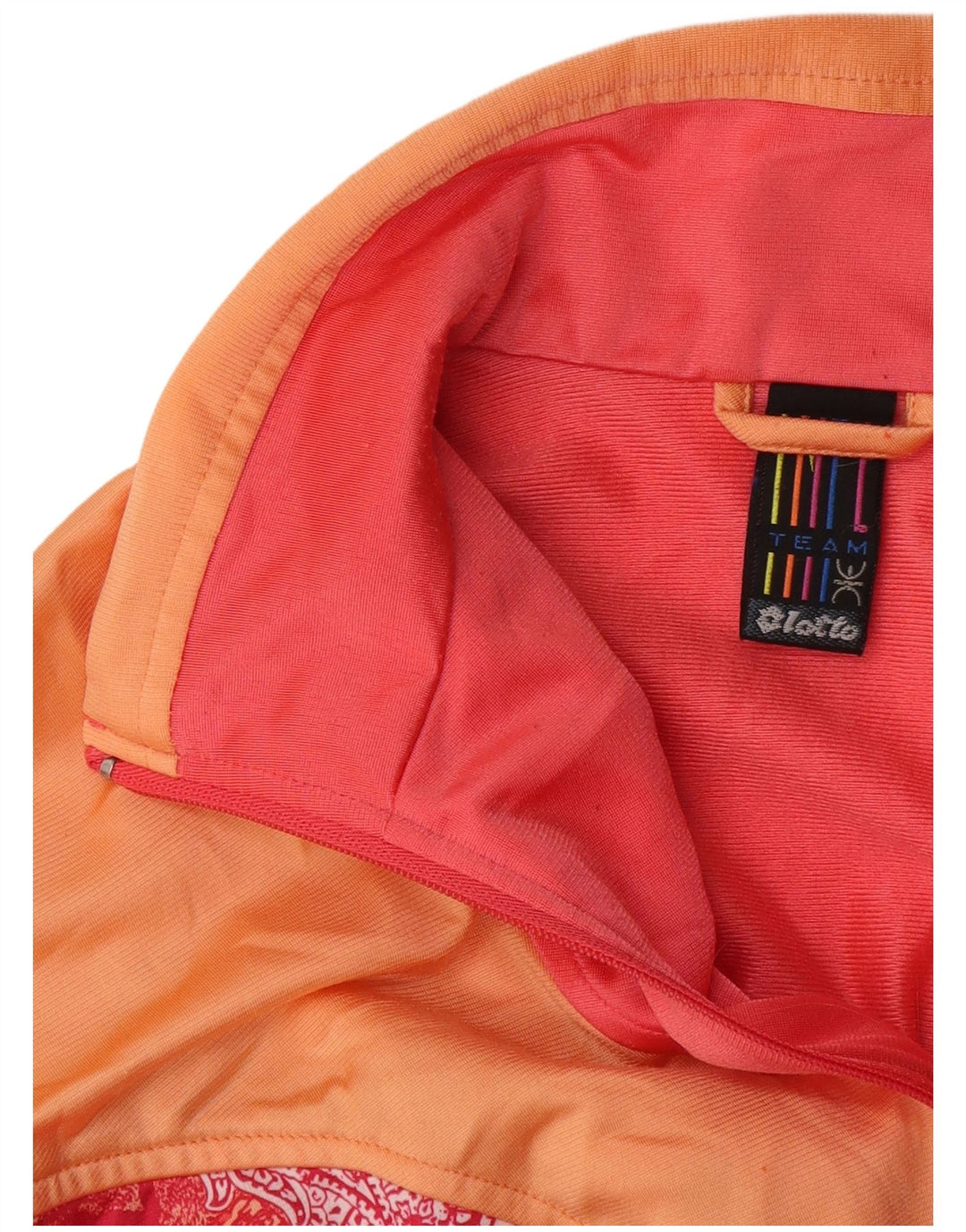 Женский спортивный костюм Lotto, верхняя куртка UK 16, большой розовый с цветными блоками