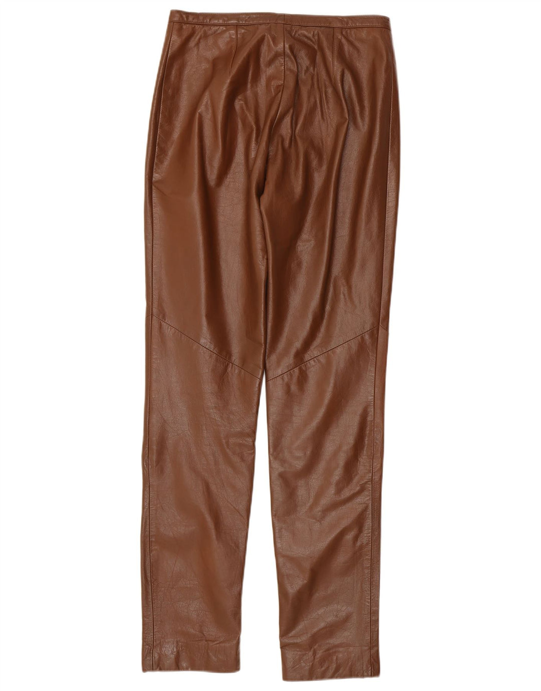 Женские узкие кожаные брюки Hennes EU 38 Medium W28 L33 Коричневые кожаные