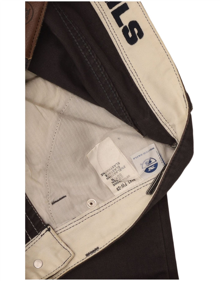 NORTH SAILS Мужские прямые повседневные брюки W32 L34 Серые хлопковые