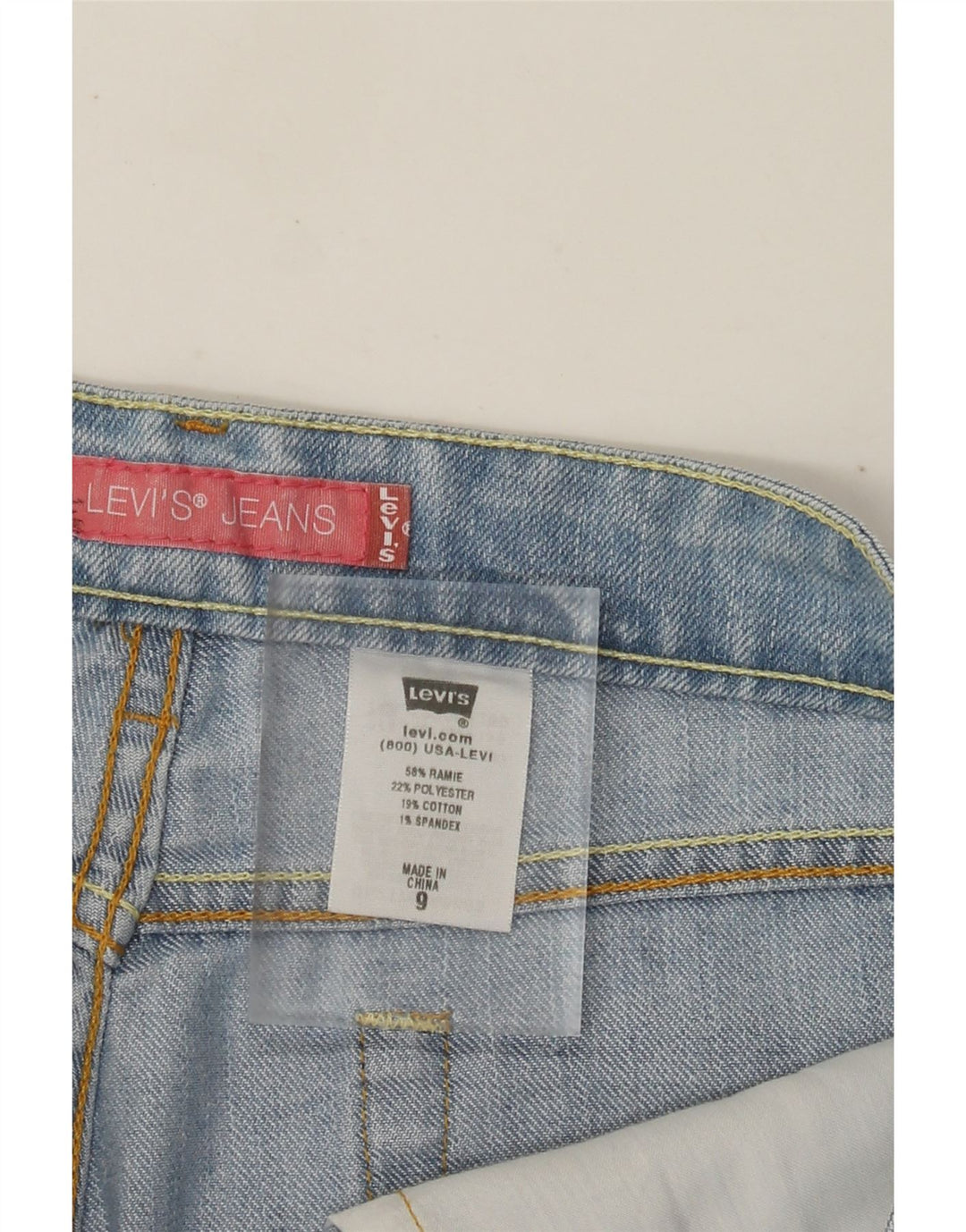 Женские джинсовые шорты-бермуды Levi's US 9 Medium W32 Blue Ramie