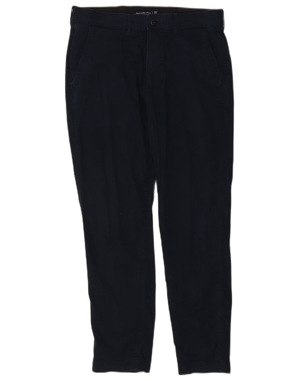 Мужские брюки-чиносы Abercrombie & Fitch W33 L28 темно-синие, хлопок