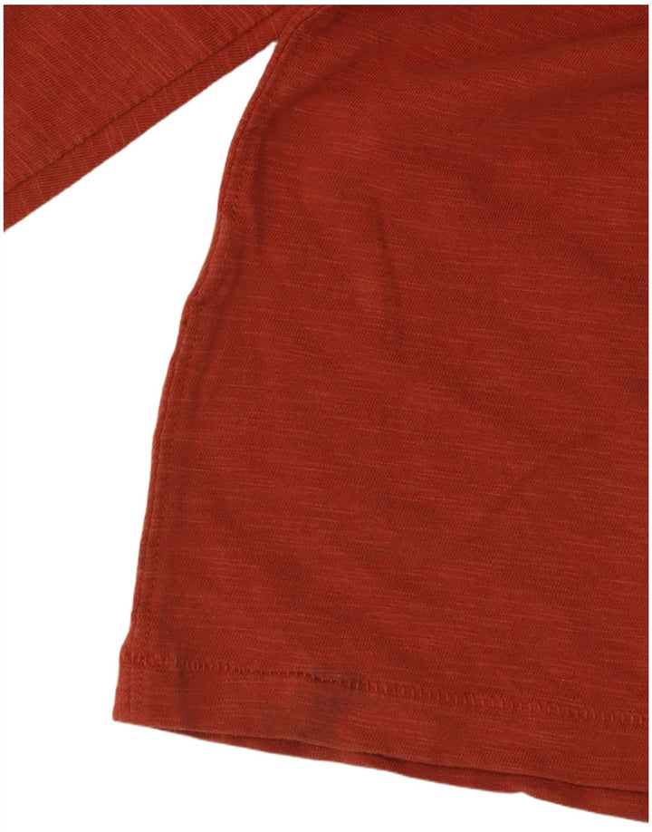 Мужской топ Fat Face с длинным рукавом, средний оранжевый в крапинку