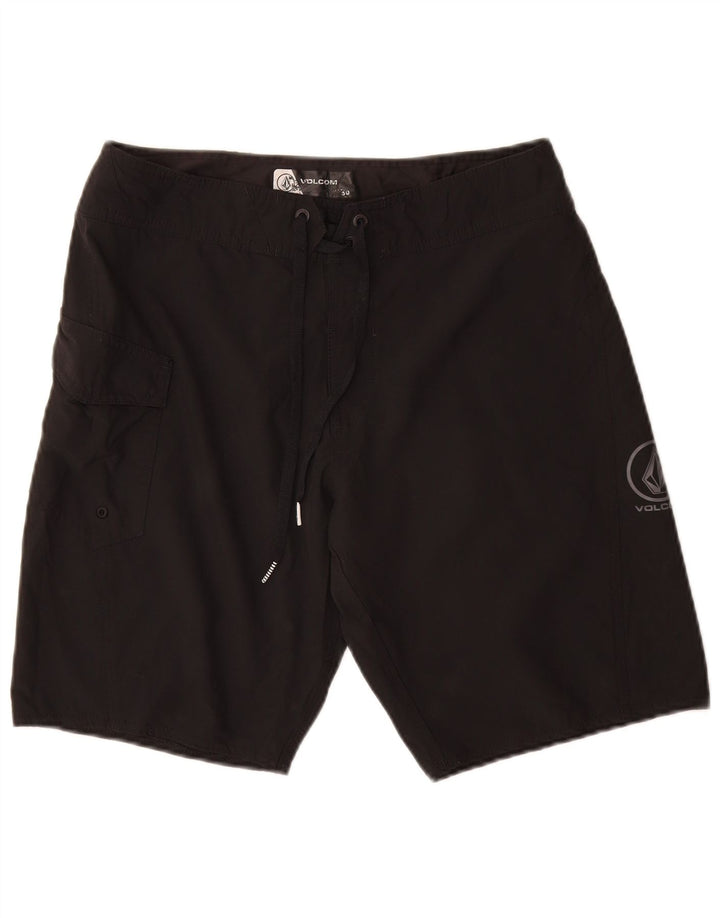 Мужские шорты для плавания Volcom, средние черные