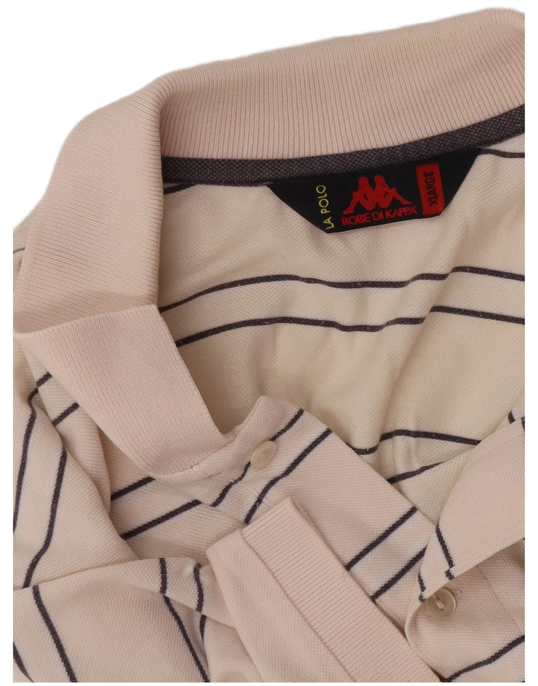 Мужская рубашка поло Kappa, большая розовая полоска