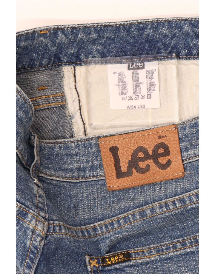 Мужские джинсы Lee Bootcut W34 L33, синий хлопок