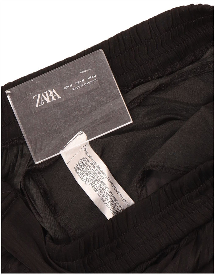 Женские брюки-капри Zara, средние W30 L22, черный полиэстер