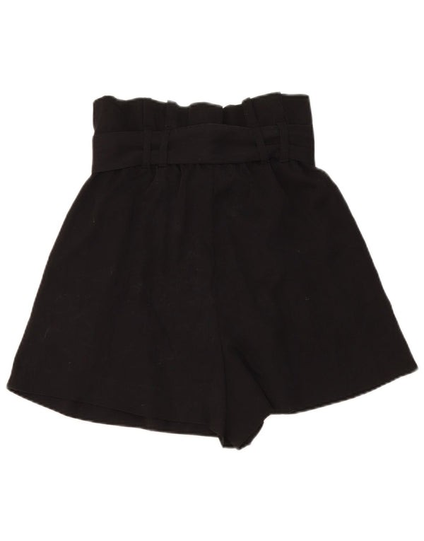 Женские повседневные шорты с завышенной талией Zara XS W25, черный лиоцелл