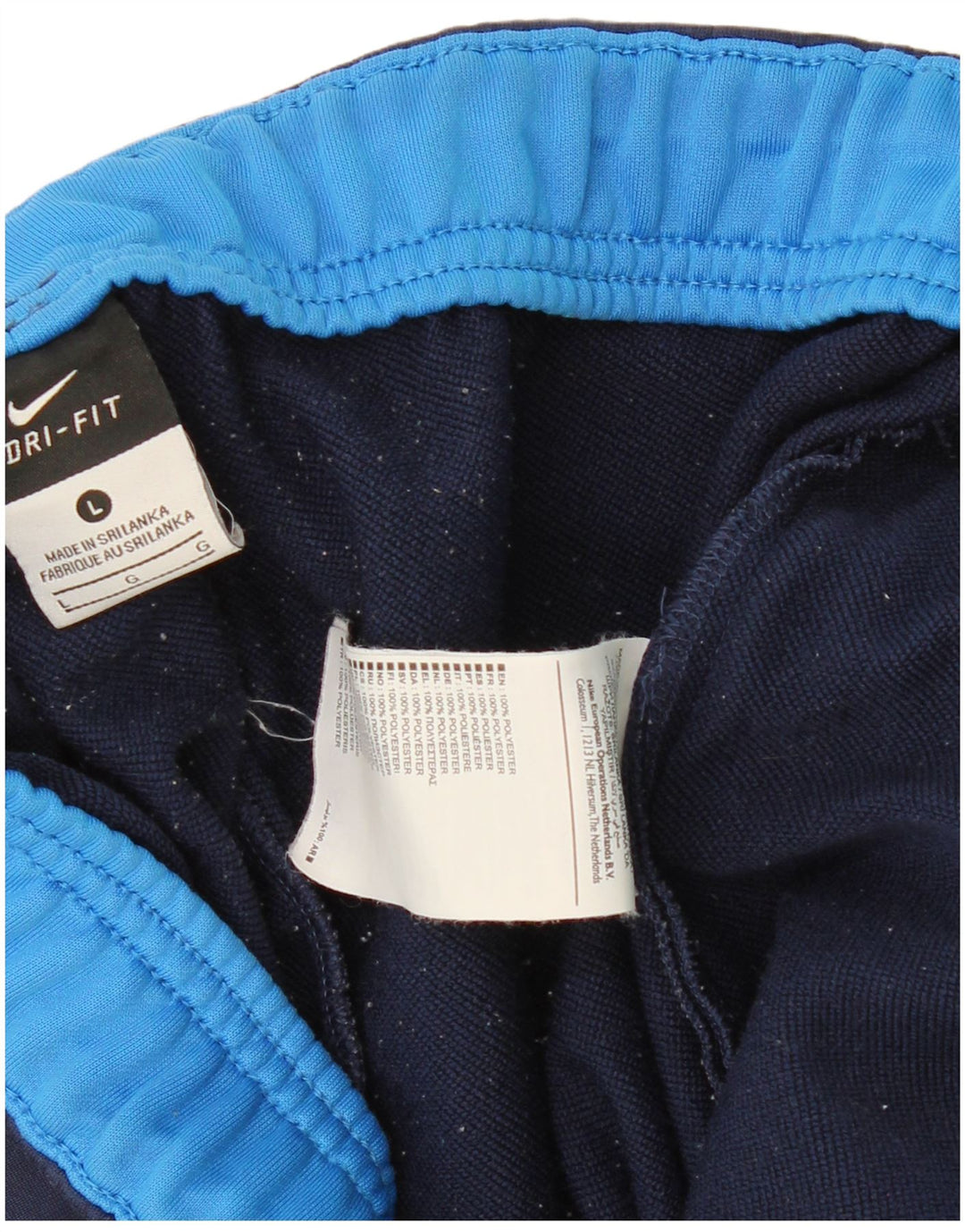 Мужские спортивные брюки NIKE Dri Fit, большие темно-синие, полиэстер