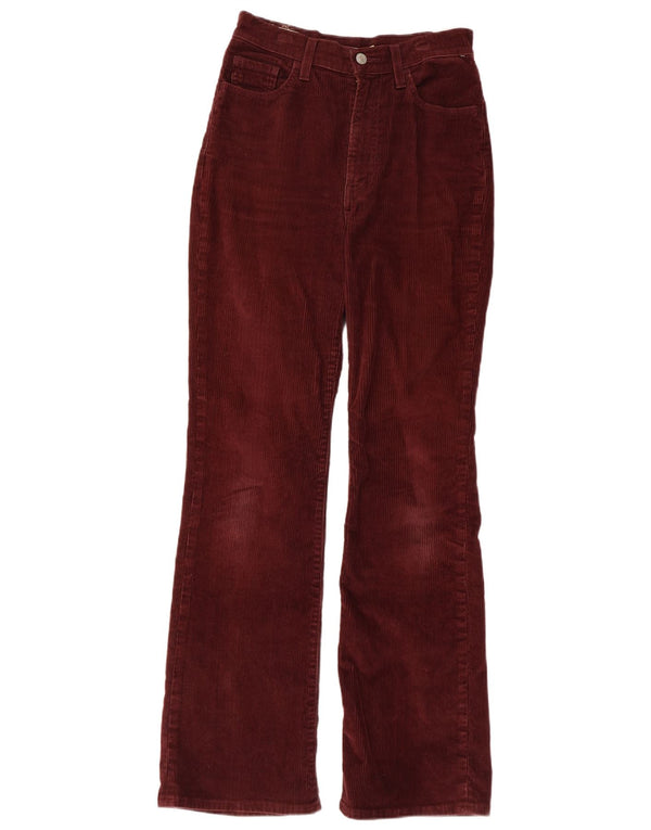 Женские вельветовые брюки Levi's Ribcage Bootcut W26 L33, бордовый хлопок