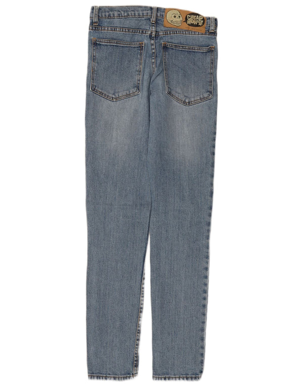 CHEAP MONDAY Мужские узкие джинсы W28 L32 Синий хлопок