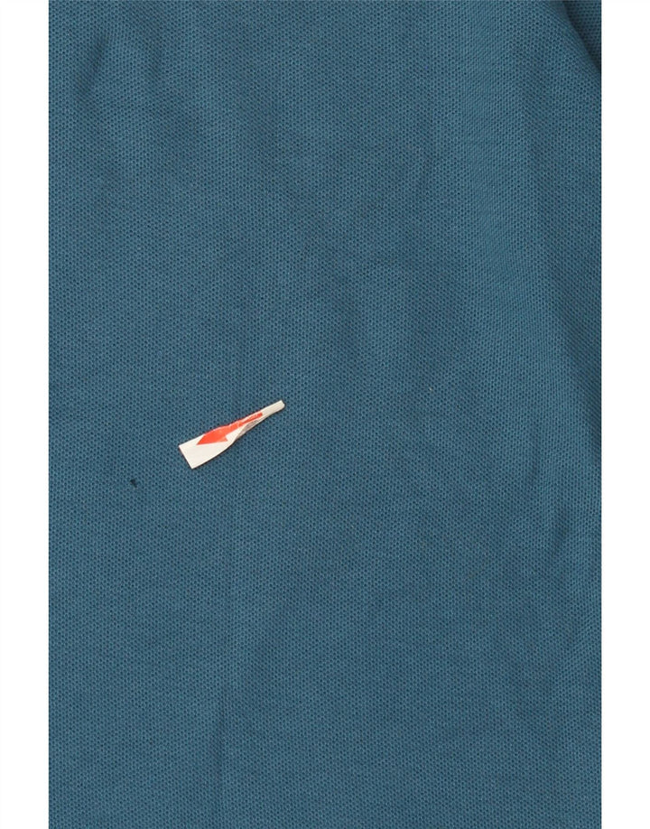 Мужская рубашка-поло Lotto, большая синяя с цветными блоками