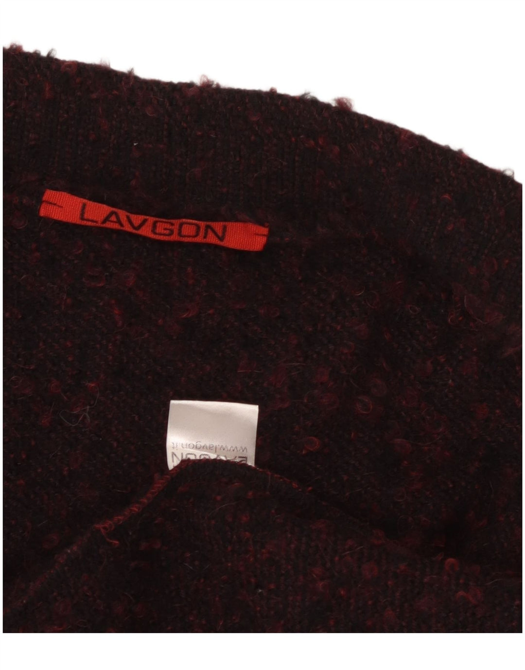 Винтажный женский пончо с открытым кардиганом, свитер одного размера, бордовый, с крапинками, шерстяной