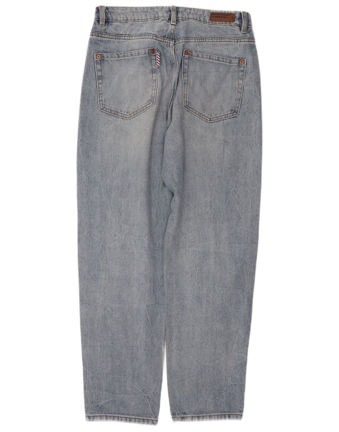 BENETTON Womens Tapered Jeans W28 L29 Blue