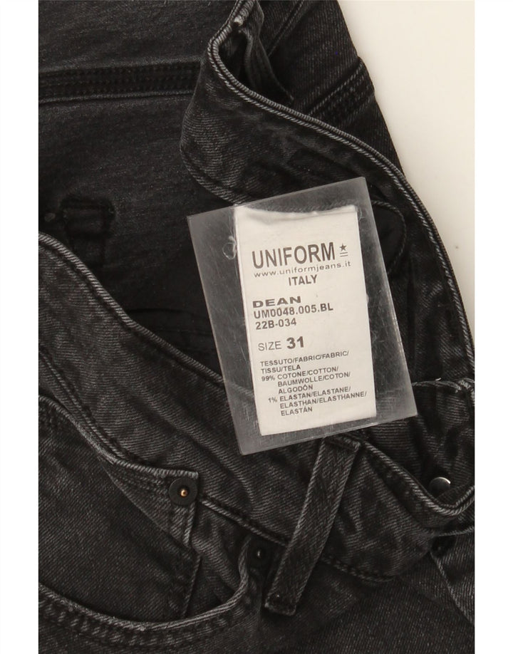 Униформа Мужские джинсы Dean Slim W31 L26, черный хлопок