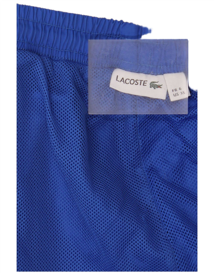 Мужские спортивные брюки Lacoste, размер 6 XL, синие, полиэстер