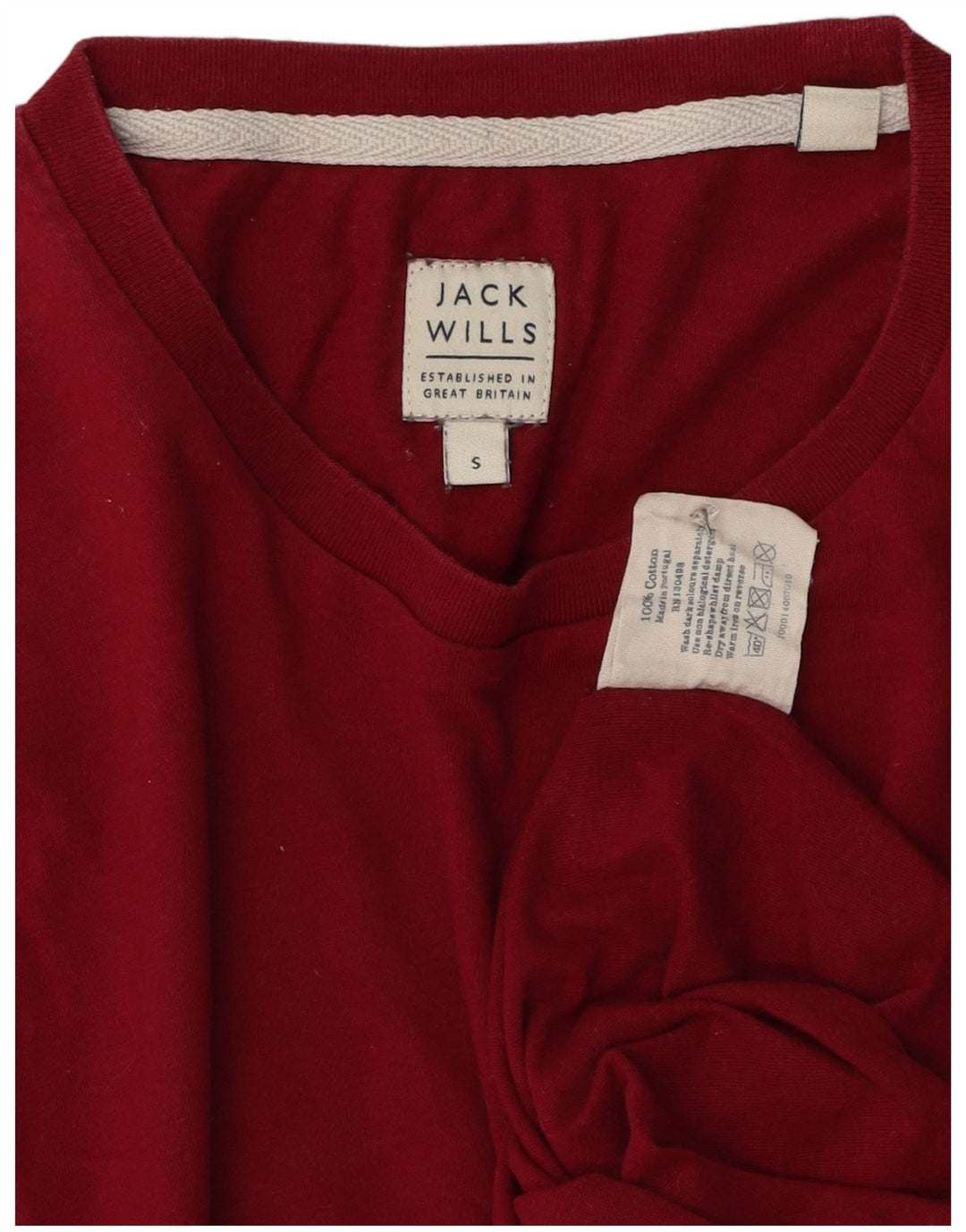 Мужская футболка с рисунком Jack Wills, маленький красный хлопок