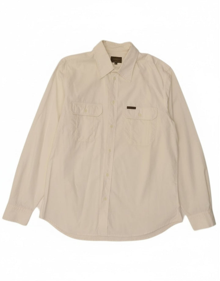 Мужская рубашка Calvin Klein XL из белого хлопка