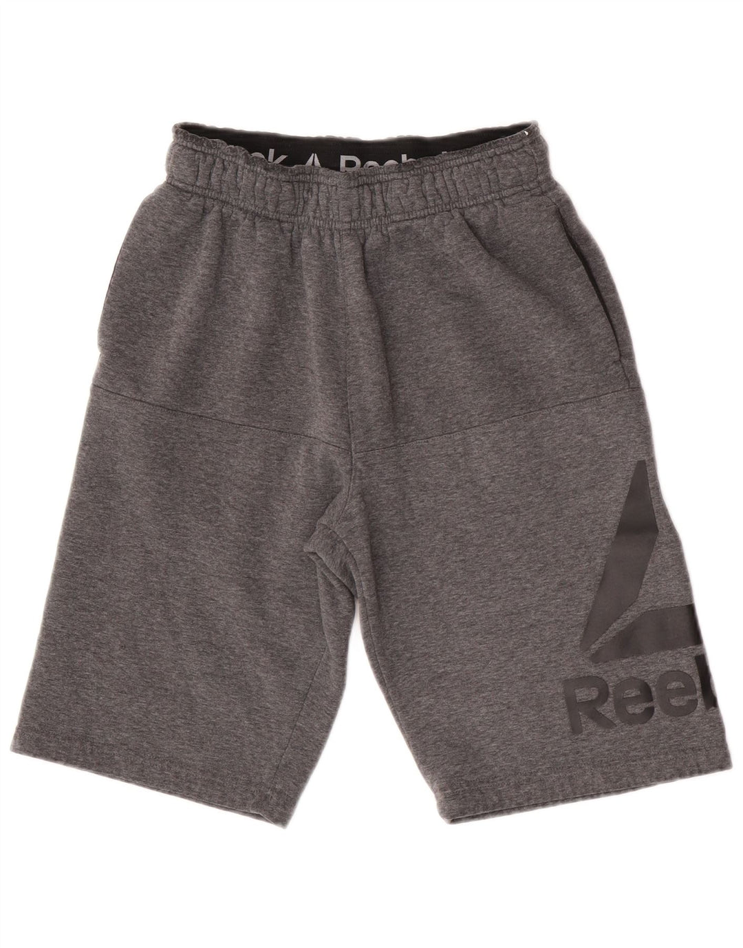 Reebok Мужские спортивные шорты с рисунком, маленькие серые, хлопок
