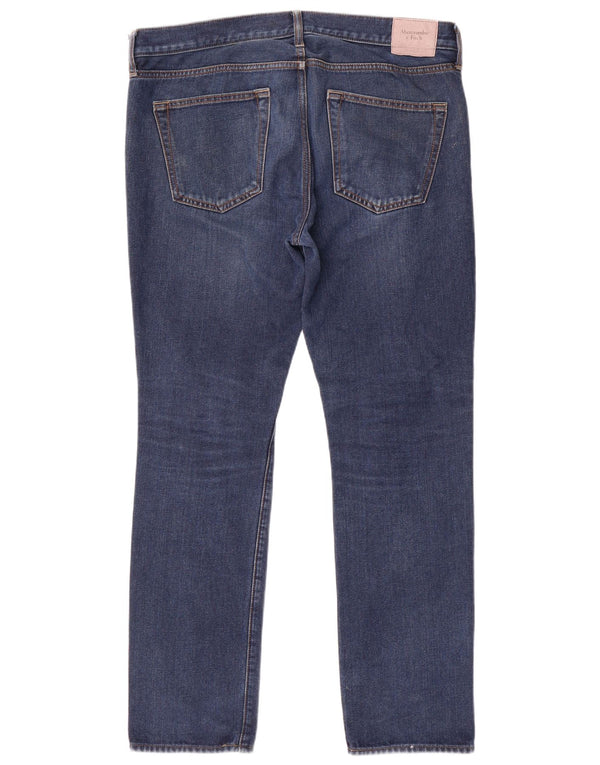 Мужские джинсы скинни Abercrombie & Fitch W36 L32, синий хлопок