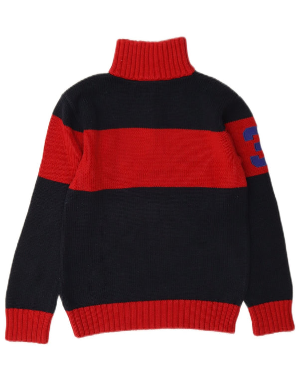 Джемпер с воротником на молнии Polo Ralph Lauren для мальчиков, 7–8 лет, маленький, темно-синий