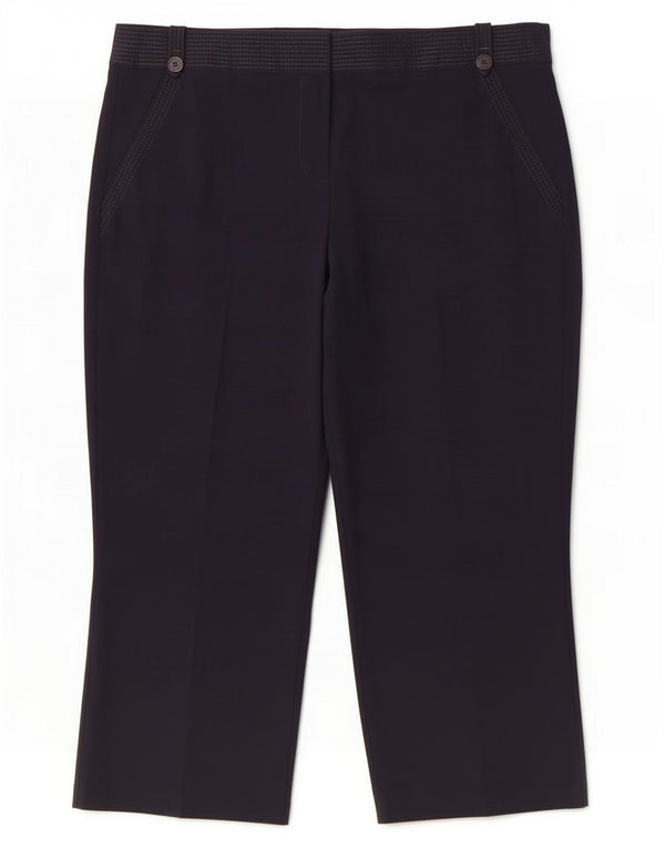 Женские укороченные брюки Marks & Spencer UK 16, большие W34 L25, темно-синие