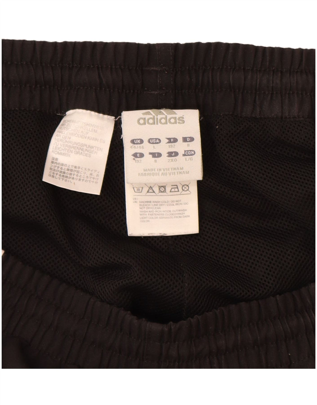 Мужские спортивные брюки ADIDAS Joggers UK 44/46, большие черные цветные блоки
