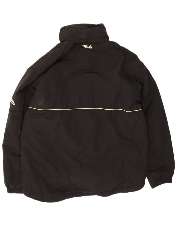 Мужская утепленная куртка Fila UK 40, большая, черная, полиамид