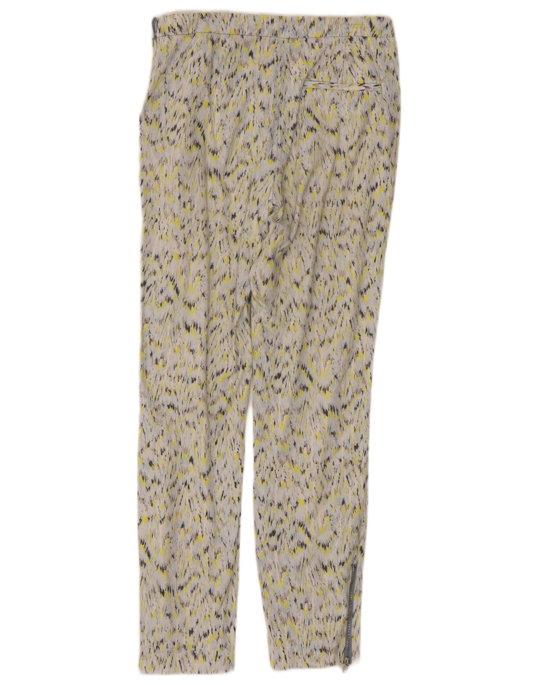 Женские брюки чинос с абстрактным узором ZARA, маленькие W26 L26, разноцветные