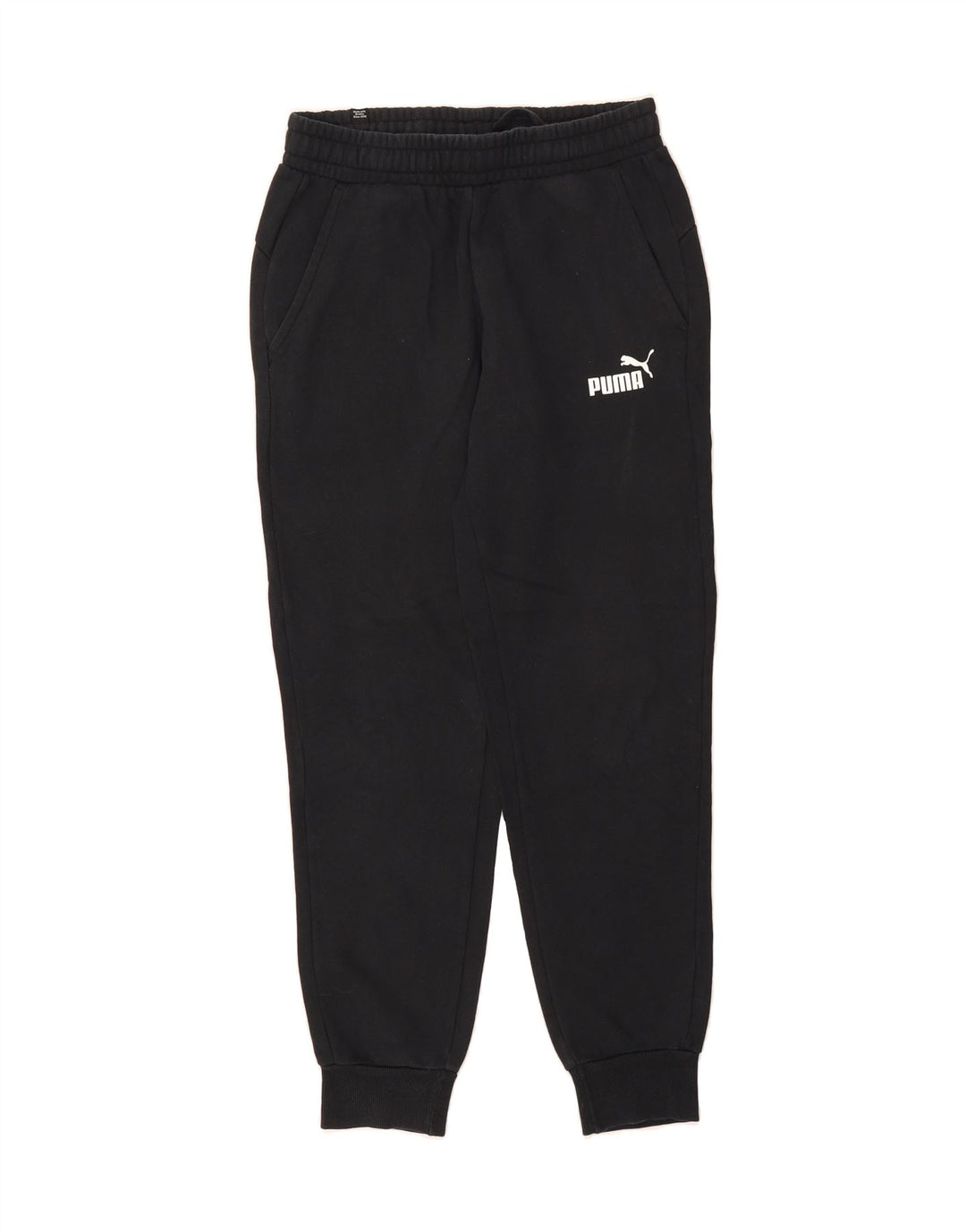 PUMA Mens Tracksuit Trousers Joggers Small  Black Cotton Vintage Puma and Second-Hand Puma from Messina Hembry 