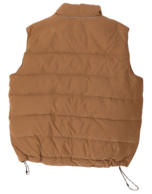 Мужской утепленный жилет VINTAGE UK 40, большой размер, бежевый из полиэстера