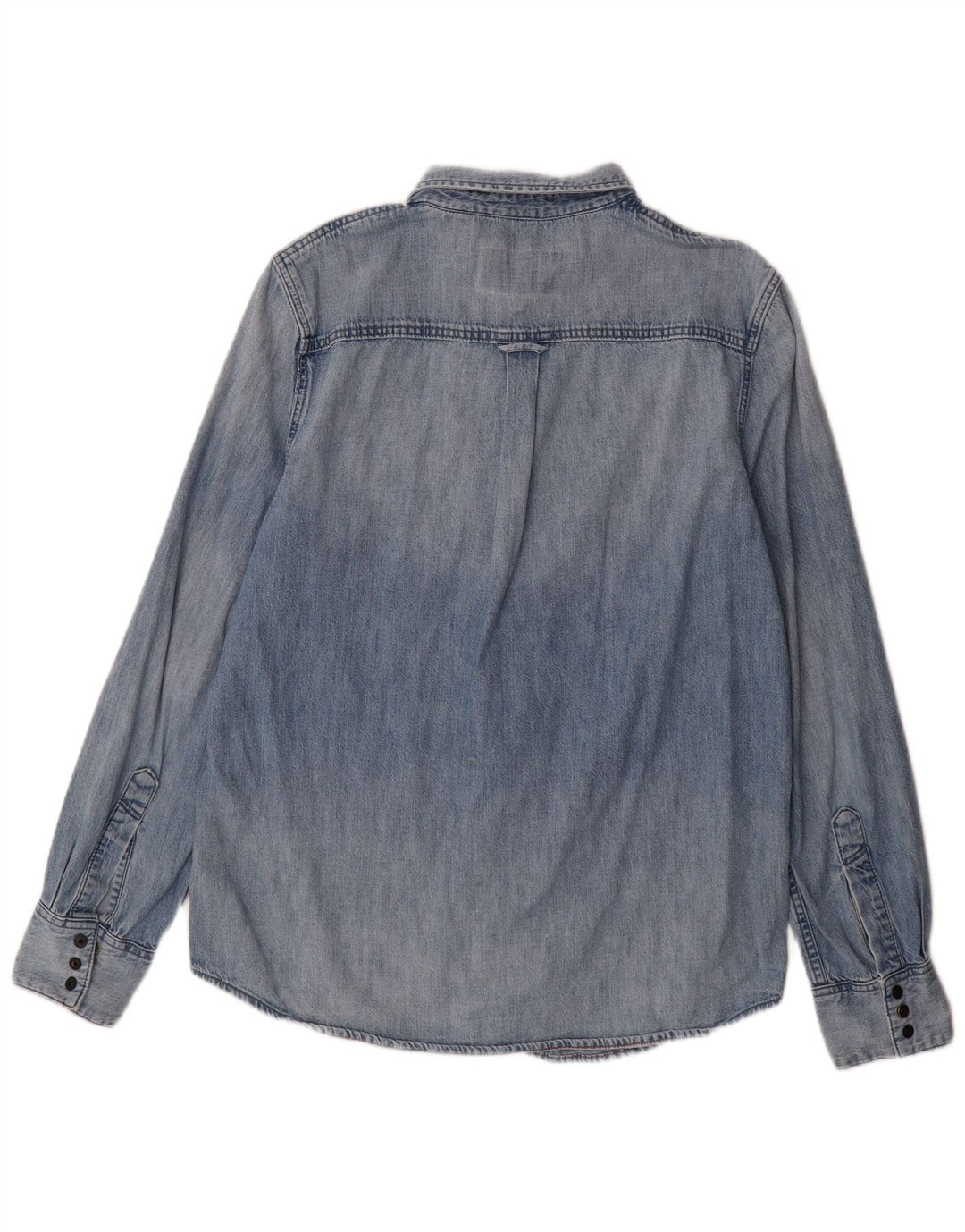 Мужская джинсовая рубашка Superdry XL, синяя, хлопок
