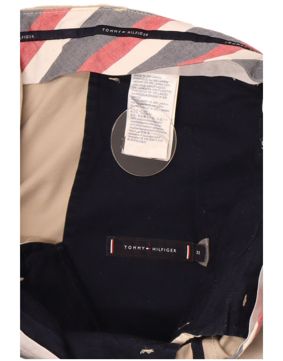 Мужские шорты чинос Tommy Hilfiger W32, средний бежевый, хлопок