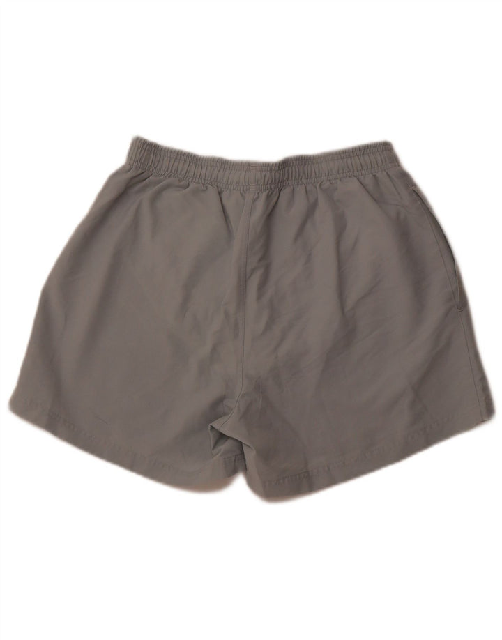 Мужские спортивные шорты ADIDAS из полиэстера среднего серого цвета