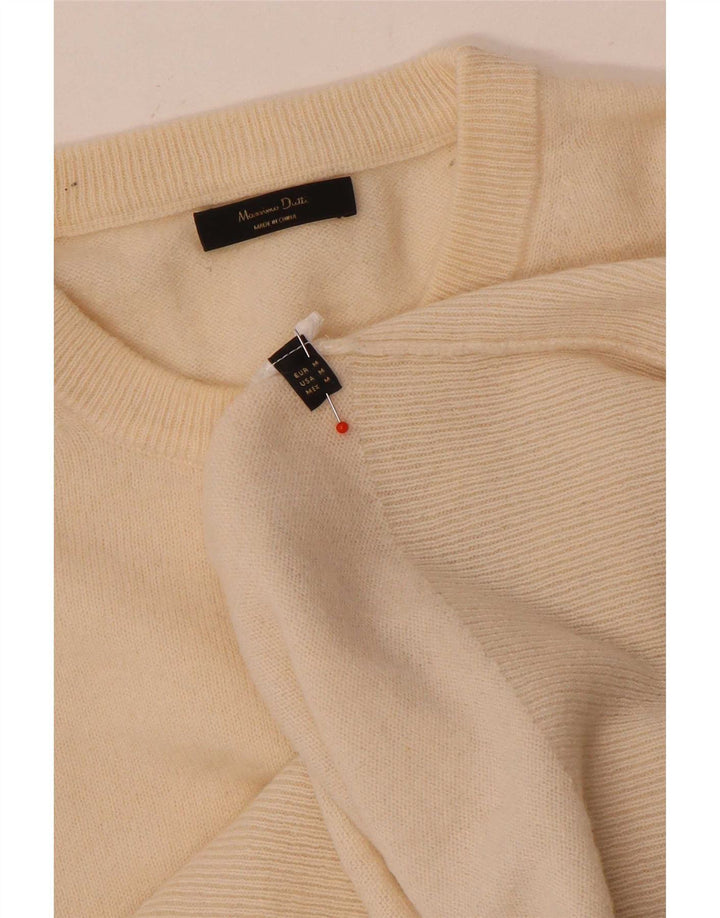 Женский джемпер с круглым вырезом Massimo Dutti UK 14, средний бежевый