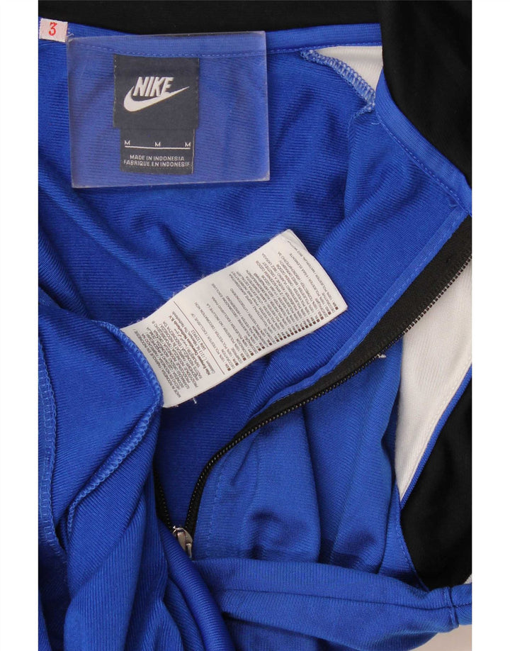 Мужской спортивный костюм Nike, средний синий полиэстер с цветными блоками