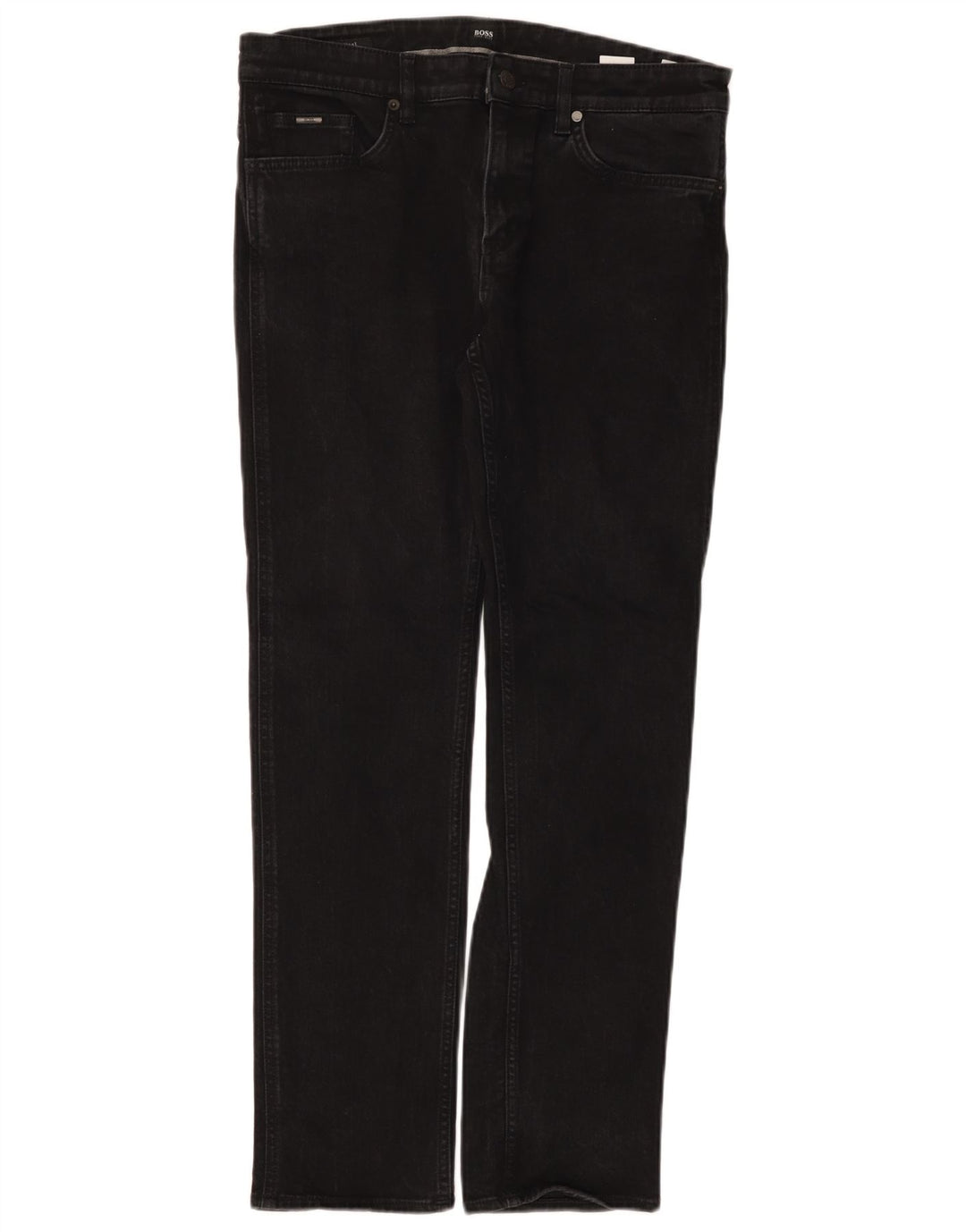 Мужские узкие джинсы Hugo Boss W32 L30, черный хлопок
