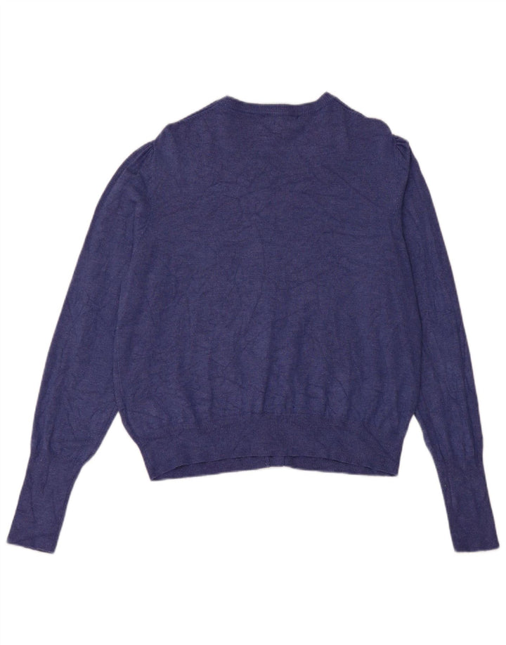 Женский кардиган Marks & Spencer UK 14, средний синий вискоза