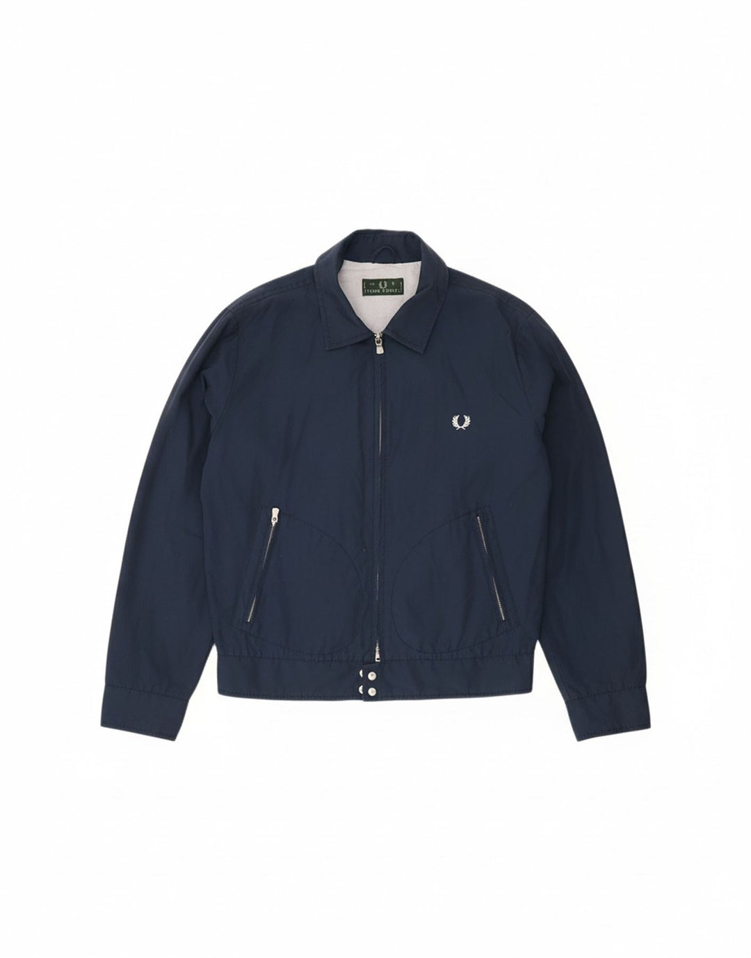 Мужской бомбер FRED PERRY UK 40, большой темно-синий, хлопок
