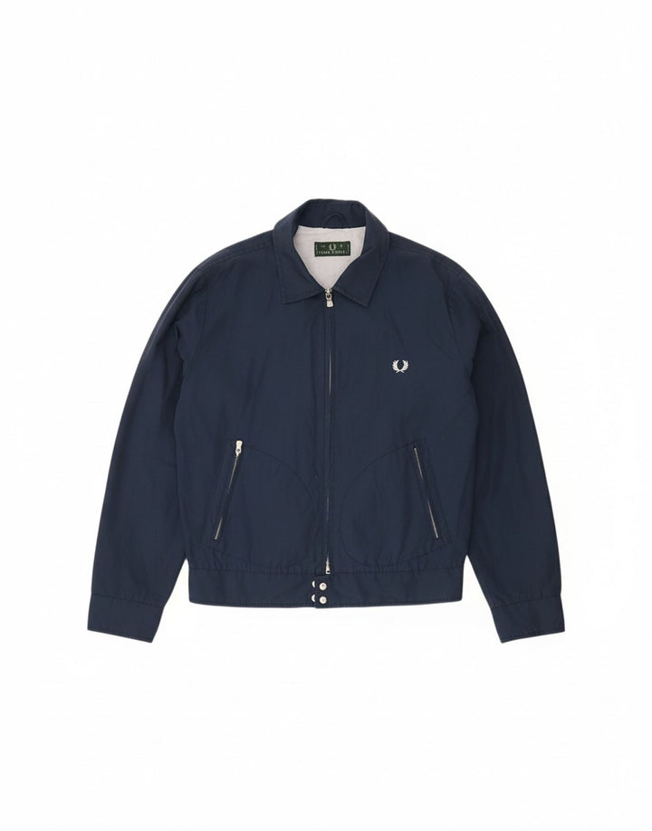 Мужской бомбер FRED PERRY UK 40, большой темно-синий, хлопок