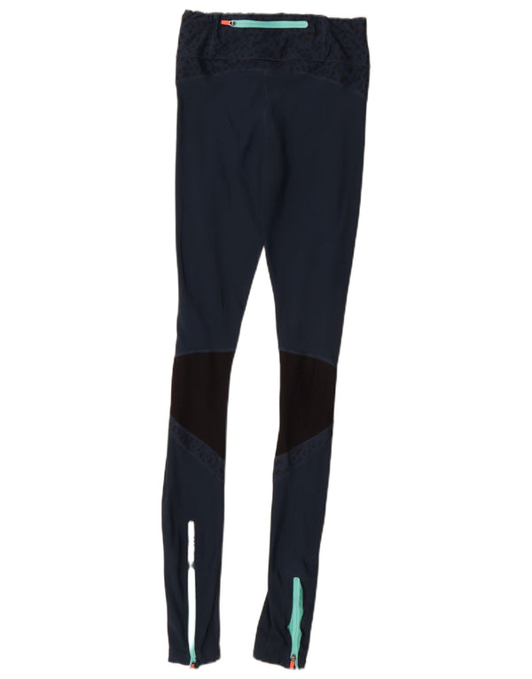 Женские леггинсы Sweaty Betty UK 6 XS, синие, полиамид с цветными блоками